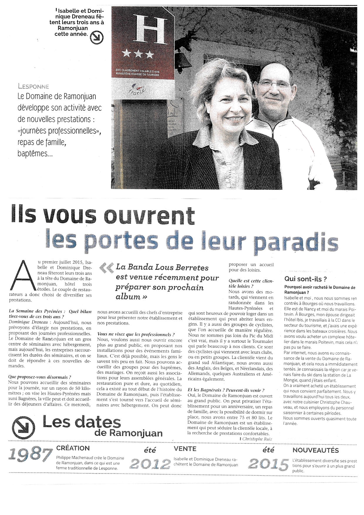 Article Semaine des Pyrénées